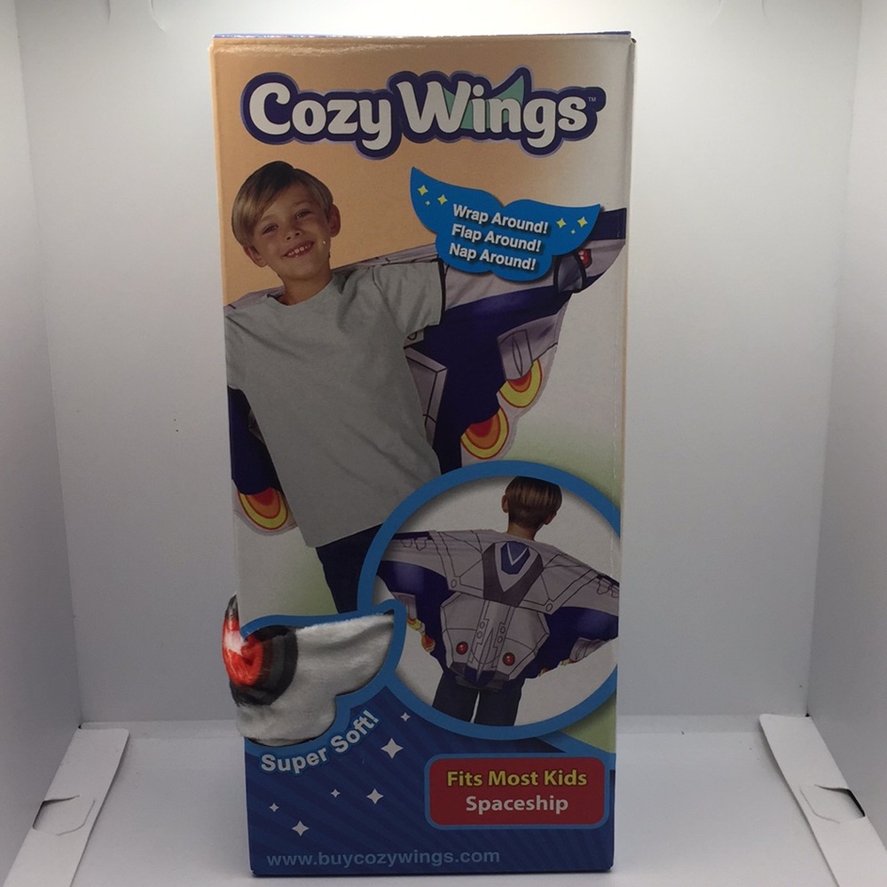 Cozy Wings Spaceship Kids Children's Wings Wearable Blanket New in Box